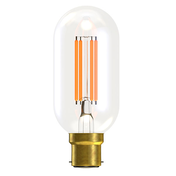 LED 4W Dimmable Clear Filament Short Tubular - BC - 2700K